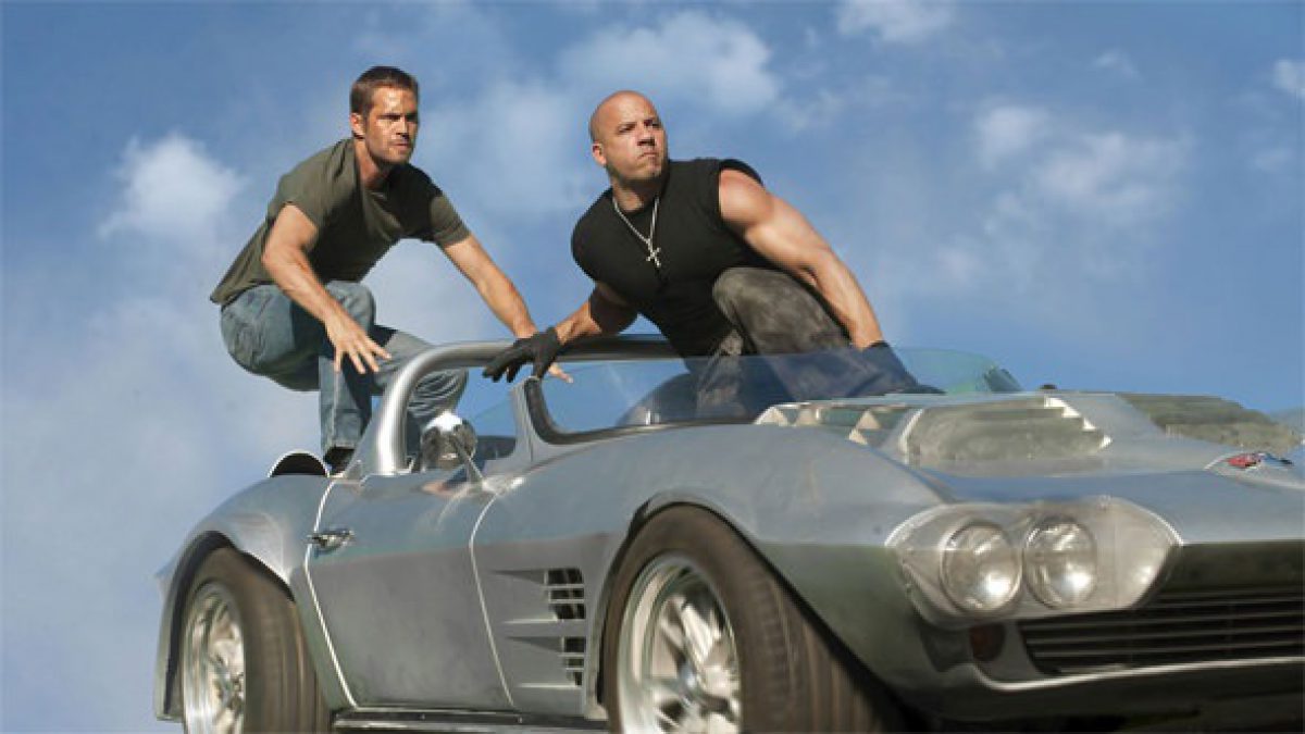 Brian en Dominic op de Corvette Grand Sport